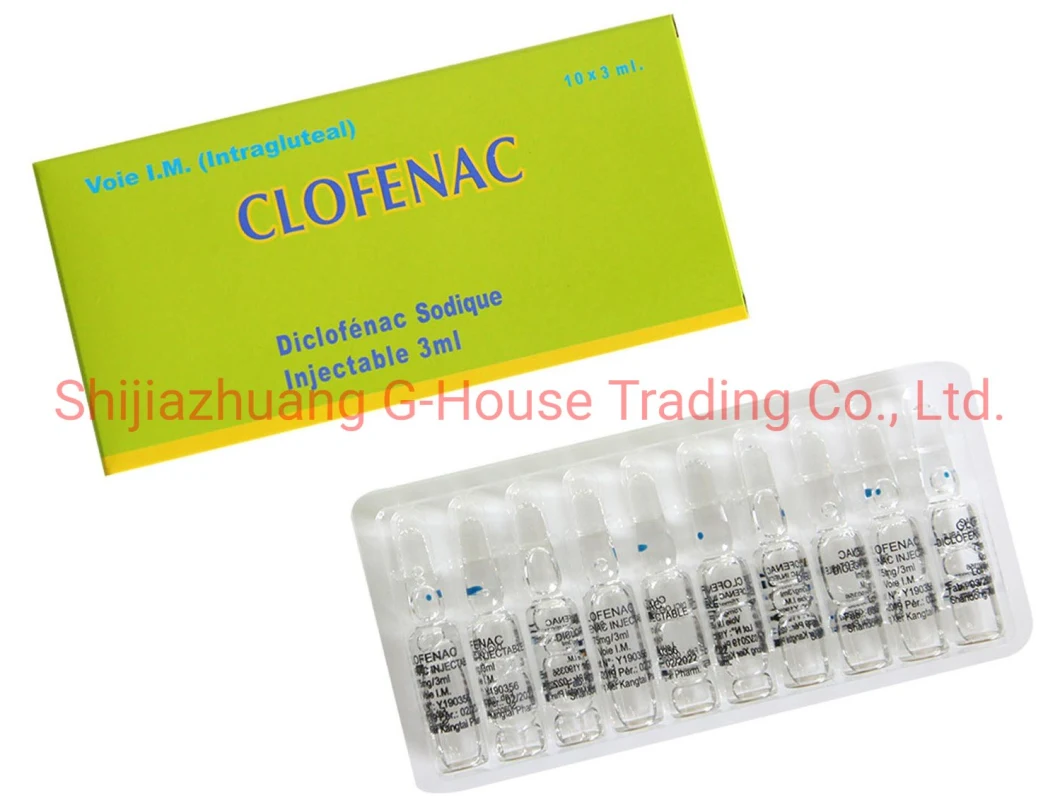 Diclofenac Injection 75mg/3ml Finished Medicine Pharmaceuticals